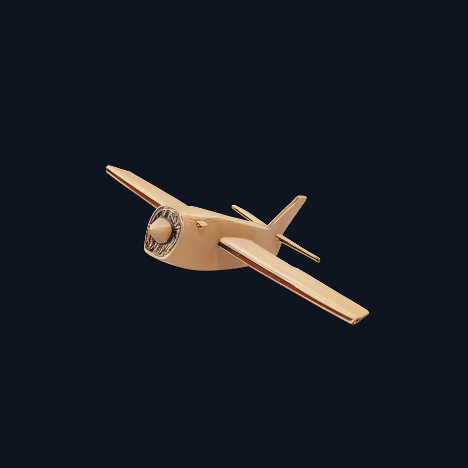 Cardboard Airplane Sculpture model pack